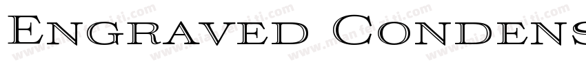Engraved Condensed字体转换